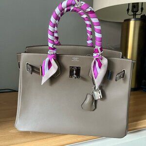 Wirkin Designer Inspired Etoupe Swift Leather 30 CM Bag